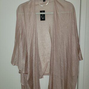 International Concepts One Size Fits All Light Pink Knit Kimono NWT